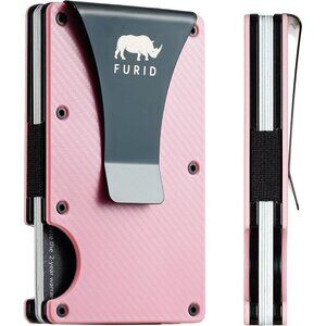 Small Wallet Women Card Holder Pink Minimalist Credit Card Wallet for Women